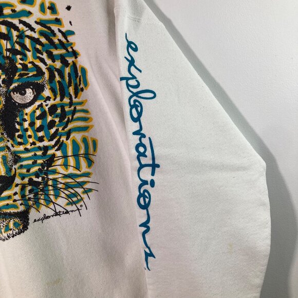 Hanes Vintage Explorations Love the Cats Sweatshirt Prisoc XL - Picture 10 of 14